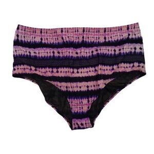 Torrid Women's Bikini Bottom Swimsuit Plus Size 4X Pink High Waist Swim Bottom